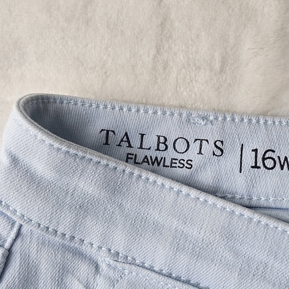 Talbots Jegging 16W High-Waist Crop Light Blue Women’s Plus Jean Denim - Picture 2 of 10